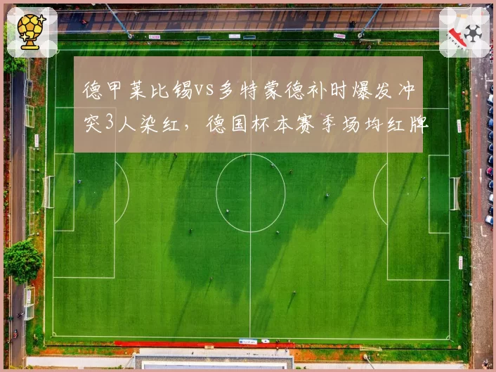 德甲莱比锡vs多特蒙德补时爆发冲突3人染红,德国杯本赛季场均红牌数较上赛季激增40%